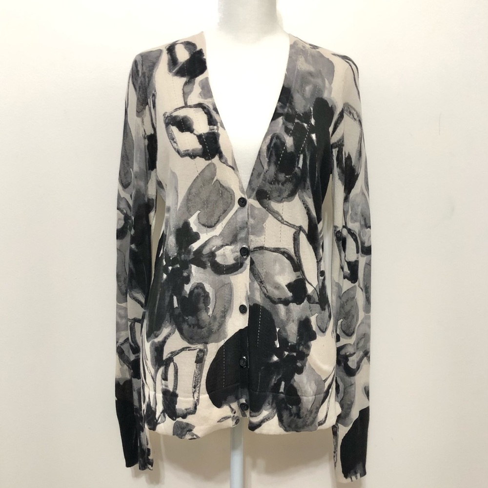Simply Vera Vera Wang Lightweight Cardigan Wearable Art Artsy Chic Avant-Garde